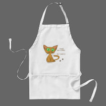 Cute Kitty Ate Your Cookie aprons by ironydesign Cute Kitty Ate Your Cookie aprons