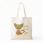 Cute Kitty Ate Your Cookie Tote Bags