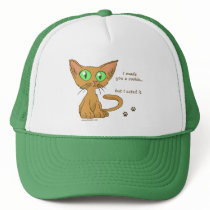 Cute Kitty Ate Your Cookie Trucker Hats