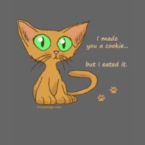 Cute Kitty Ate Your Cookie T-Shirts