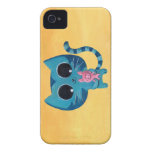Cute Kitty Cat and Pig Case-Mate iPhone 4 Case