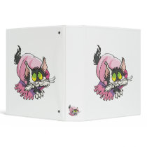 cute kitty cat wrapped in blanket 3 ring binders
