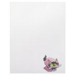 cute kitty cat wrapped in blanket custom letterhead