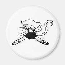cute kitty dancer doll magnets