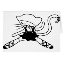 cute kitty dancer doll cards
