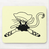 cute kitty dancer doll mousepads