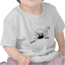 cute kitty dancer doll t-shirts