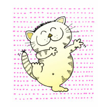 Cute Kitty Dancing t-shirts