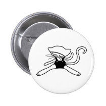 cute kitty doll black buttons