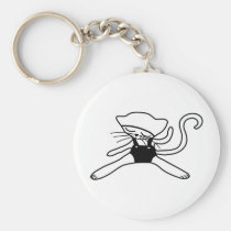 cute kitty doll black keychains