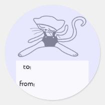 cute kitty doll black stickers