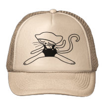 cute kitty doll black hats