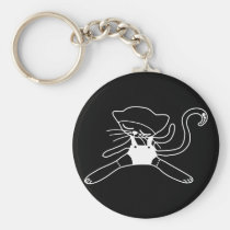 cute kitty doll white keychains