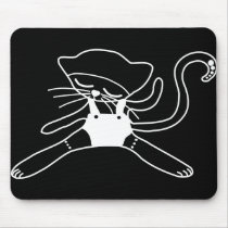 cute kitty doll white mousepads