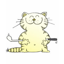 Cute Kitty Golfer t-shirts