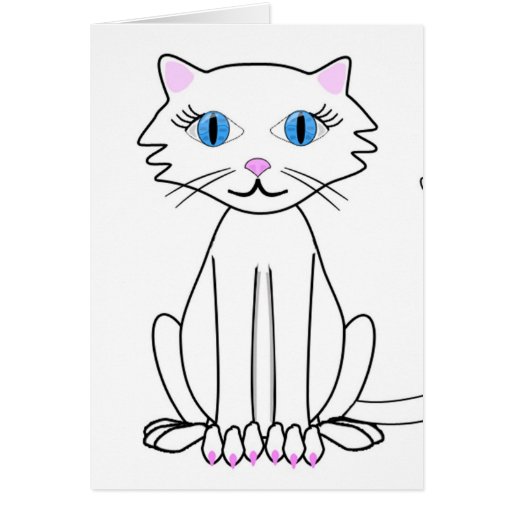 Cute Kitty Greeting Card