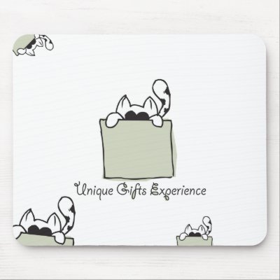 Cute Kitty Mousepad by UniqueGiftExperience