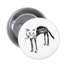 Cute Kitty Pinback Buttons