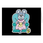 cute knitting mouse cards