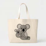Cute Koala Bear and Baby Canvas Bags