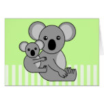 Cute Koala Bear and Baby Cards