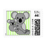 Cute Koala Bear and Baby Postage Stamp