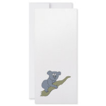 cute koala bear on branch rack cards