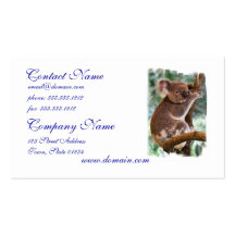 Cute Koala Business Cards