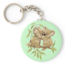 Cute Koalas Keychain