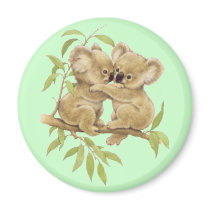 Cute Koalas Refrigerator Magnet