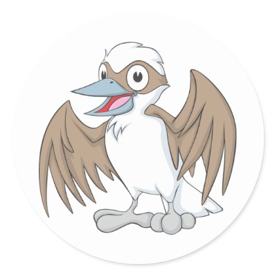 Cartoon Laughing Kookaburra