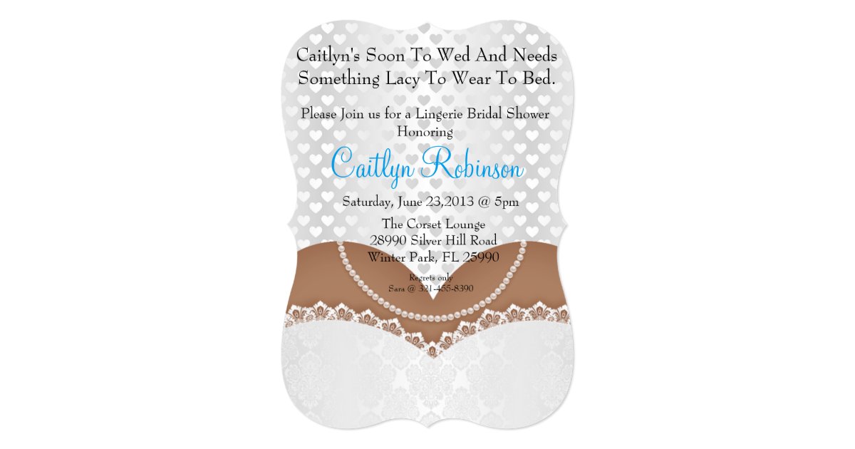 lace bra bridal shower invitation zazzle lace bra bridal shower invitation zazzle