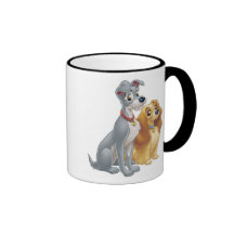 Cute Lady and the Tramp Disney Mug