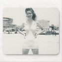 cute lady bathing suit mousepads