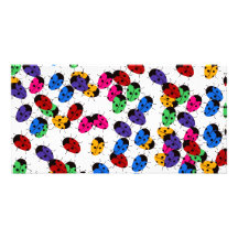 Cute Lady Bug Design Custom Photo Card