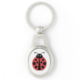 Cute Ladybug Animal Print Key Chain