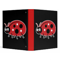 Cute Ladybug Binders