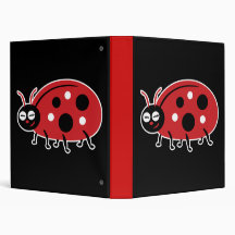 Cute Ladybug Binders