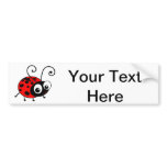 Cute Ladybug Bumper Sticker