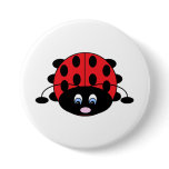 Cute Ladybug Button