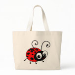 Cute Ladybug Canvas Bag