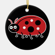 Cute Ladybug Christmas Tree Ornament