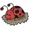 Cute Ladybug in Dirt embroidered shirts by silly_strings Cute Ladybug in Dirt embroidered shirts