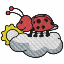 Cute Ladybug in Sky embroidered shirts by silly_strings Cute Ladybug in Sky embroidered shirts