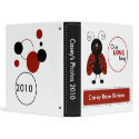 Cute Ladybug LOVE BUG black &amp; red Photo Album #1 Vinyl Binders