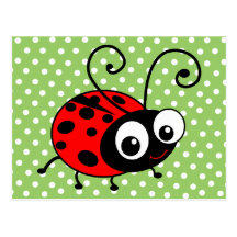 Cute Ladybug Postcard