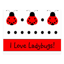 Cute Ladybug Postcard