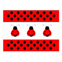 Cute Ladybug Postcard