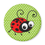 Cute Ladybug Refrigerator Magnet