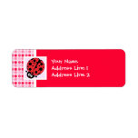 Cute Ladybug Return Address Labels